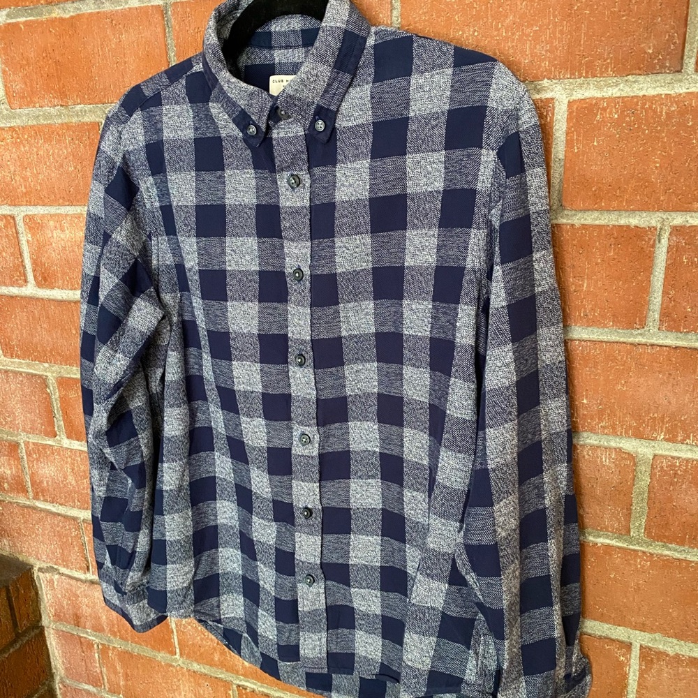 CLUB MONACO - MENS - SIZE - M - GINGHAM  GRINDLE OVERSHIRT